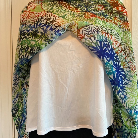 BUY 2 ITEMS & GET 1 FREE: Boho Colourful Kerchief Top Sz 1X - Picture 5 of 10